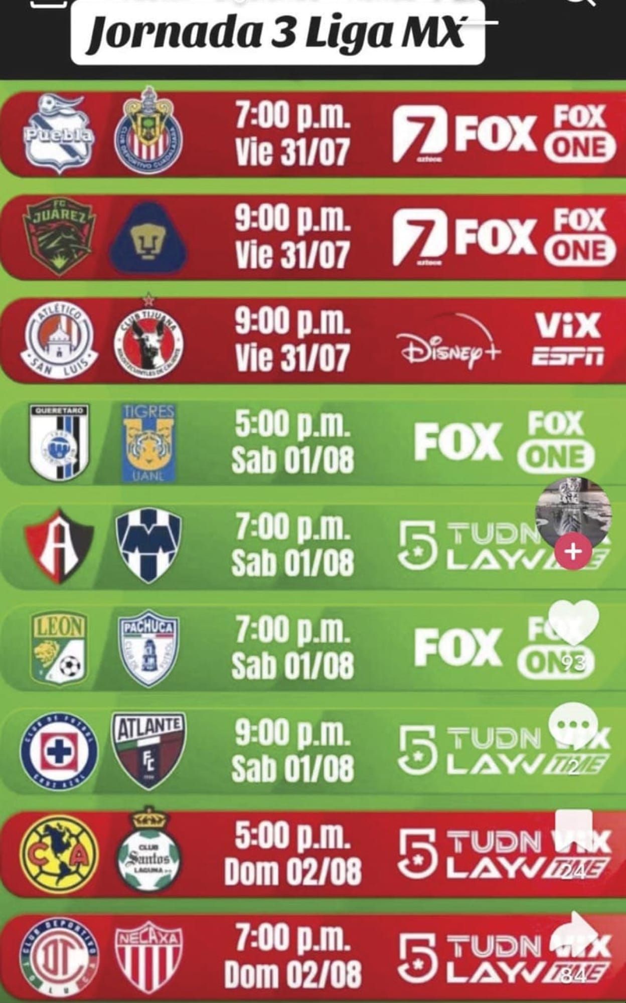 ¡CHIVAS EN PUEBLA ABREN LA JORNADA 3 EN LIGA MX!