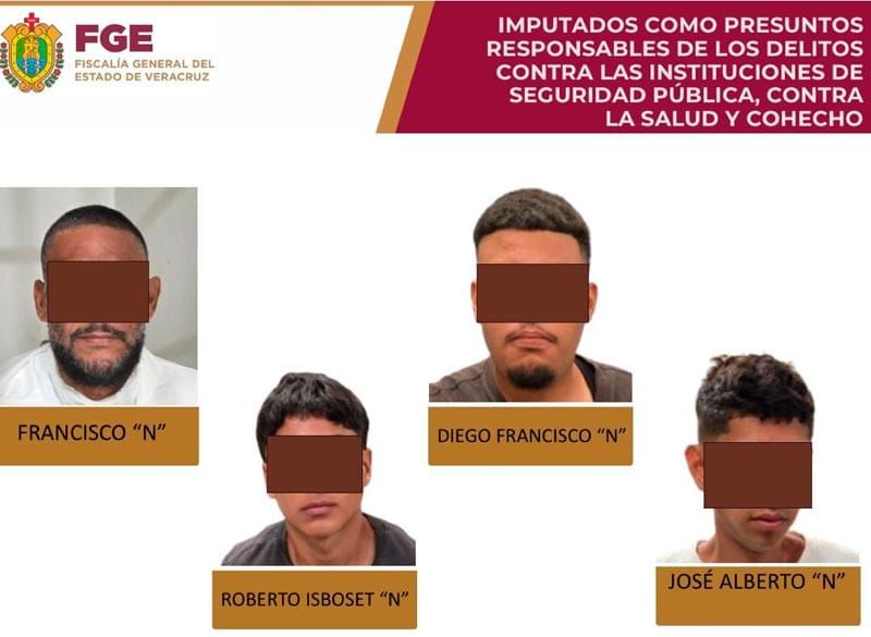¡COORDINACIÓN ENTRE SSP Y FGE LLEVÓ A LA CAPTURA, IMPUTACIÓN Y PRISIÓN PREVENTIVA DE CÉLULA DELICTIVA!