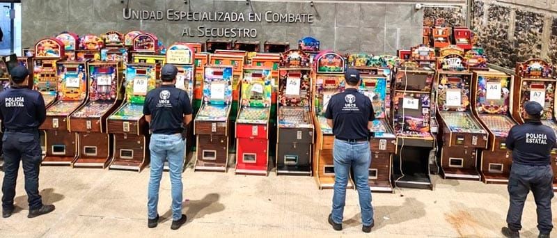 ¡71 MÁQUINAS TRAGAMONEDAS ASEGURADAS EN 4 MUNICIPIOS!
