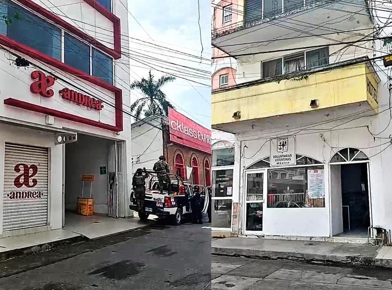 ¡ROBAN DONACIONES DE LAS VOLUNTARIAS VICENTINAS Y SAQUEAN ZAPATERÍA!