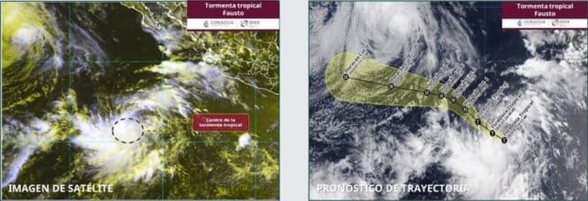 ¡TORMENTA TROPICAL FAUSTO SE FORMA EN EL PACÍFICO MEXICANO Y PODRÍA GANAR FUERZA!