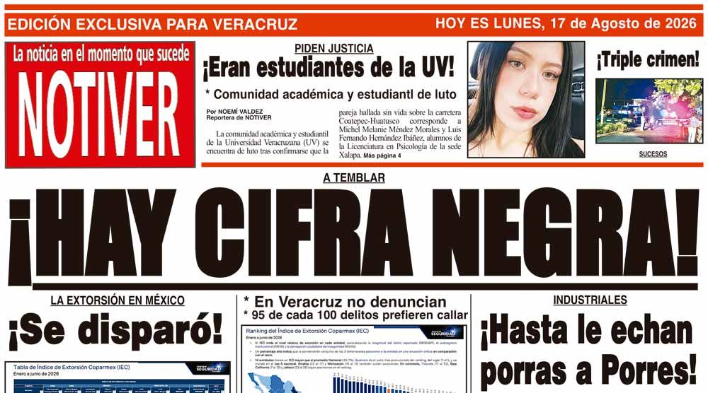 LA PORTADA - LUNES 17 DE AGOSTO 2026