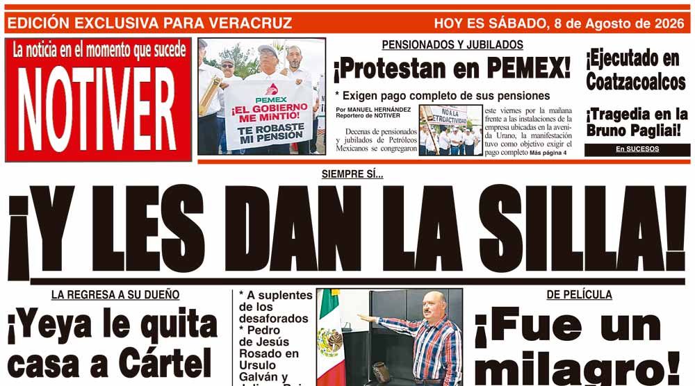 LA PORTADA - SÁBADO 8 DE AGOSTO 2026