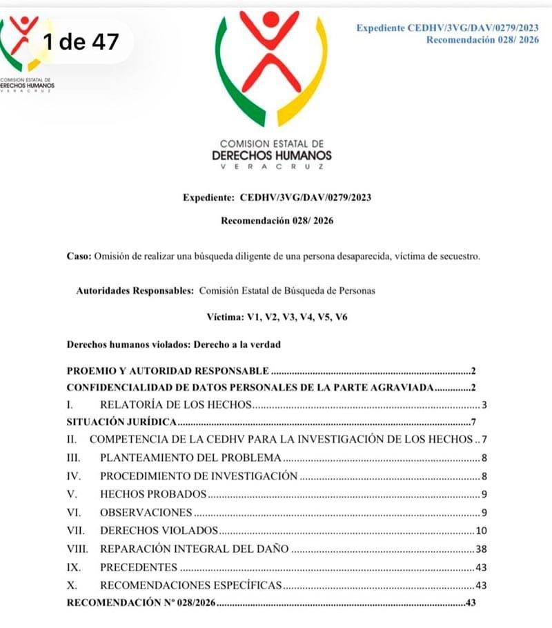 ¡SIMULARON DILIGENCIAS EN LA CEBV! - *Derechos Humanos exhibe irregularidades en caso de secuestrado desde 2015