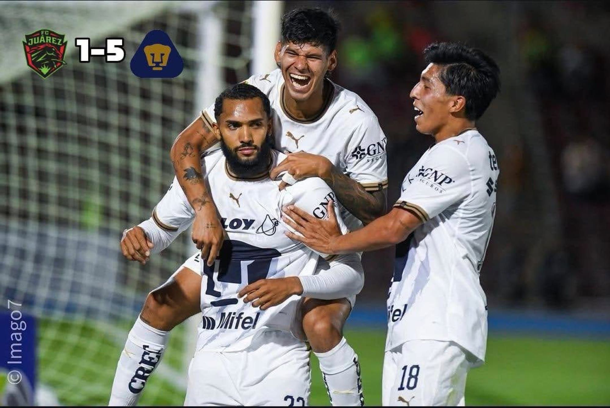 ¡PUMAS RUGE CON AUTORIDAD Y GOLEA A BRAVOS EN JUÁREZ!