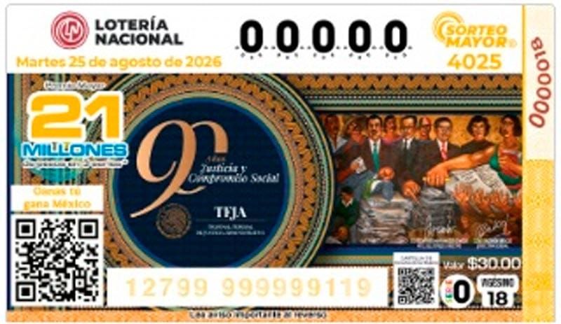 ¡CAE EN ORIZABA! - *La Lotería Nacional, premio de 300 mil pesos