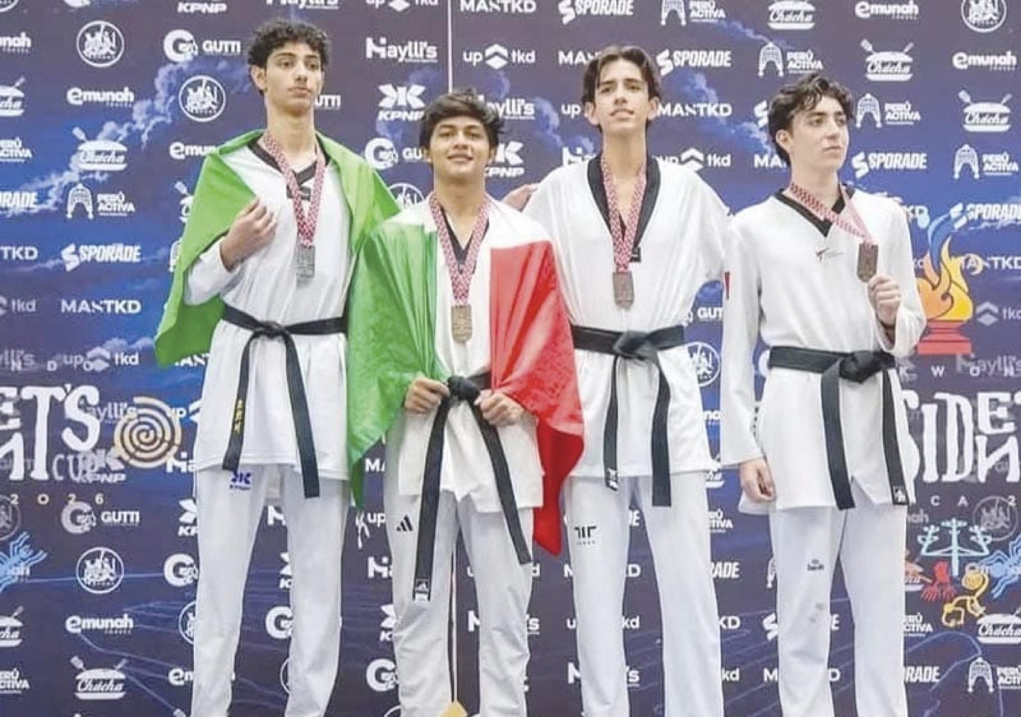 ¡Taekwondoín Kevin Muñoz medalla de oro invicta en Perú!
