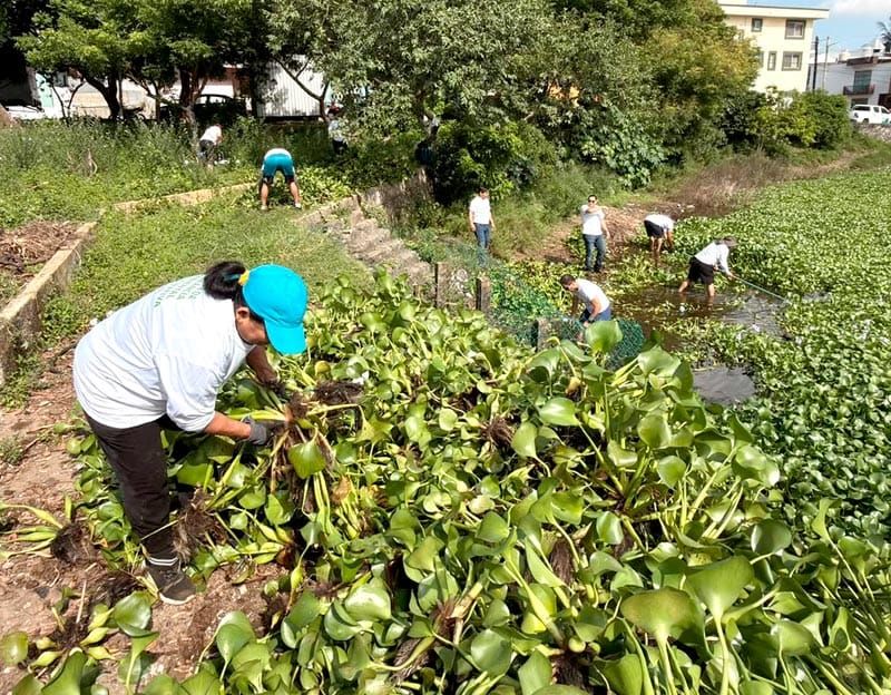 ¡SACAN 100 TONELADAS DE BASURA DE TRES LAGUNAS!