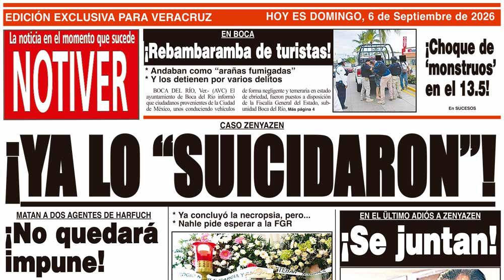LA PORTADA - DOMINGO 6 DE SEPTIEMBRE 2026