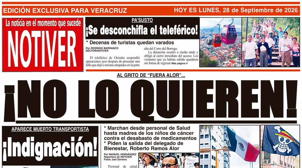 LA PORTADA - LUNES 28 DE SEPTIEMBRE 2026