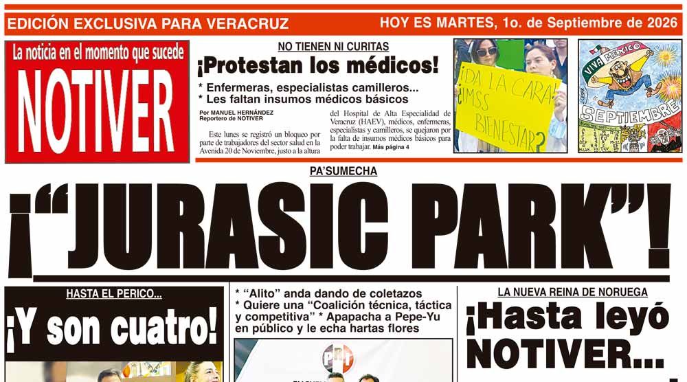 LA PORTADA - MARTES 1 DE SEPTIEMBRE 2026