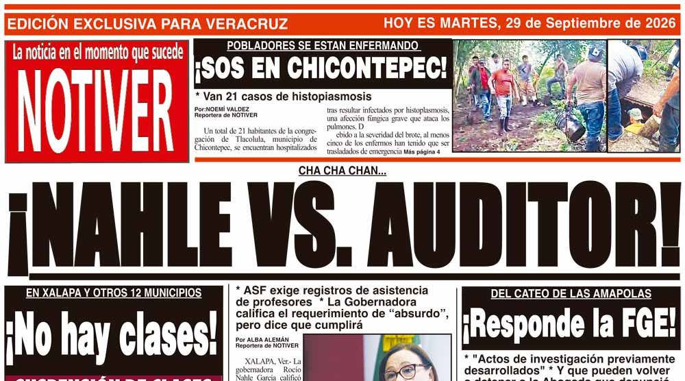 LA PORTADA - MARTES 29 DE SEPTIEMBRE 2026