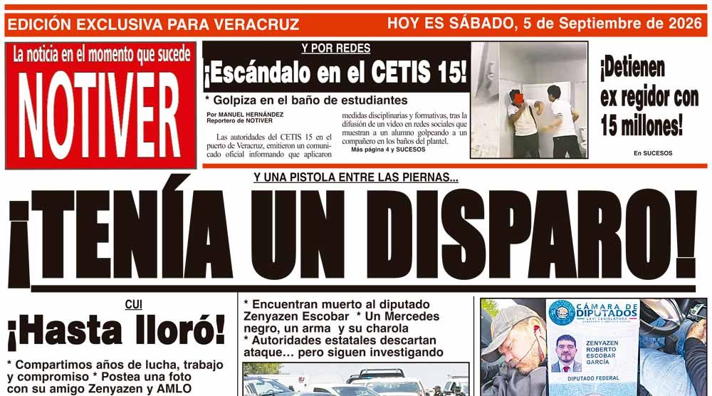 LA PORTADA - SÁBADO 5 DE SEPTIEMBRE 2026