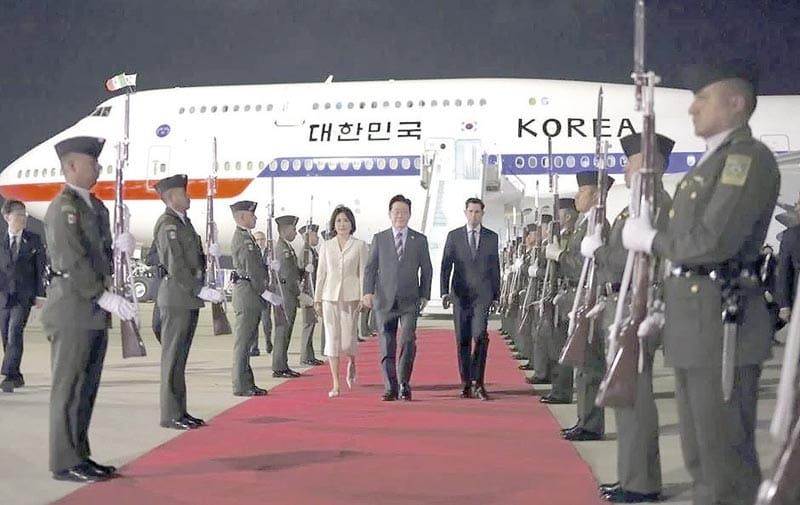 ¡LLEGA PRESIDENTE DE COREA DEL SUR A MÉXICO!