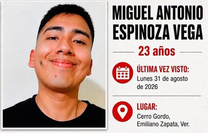 ¡LOCALIZAN SIN VIDA A ESTUDIANTE REPORTADO DESAPARECIDO EN CERRO GORDO!