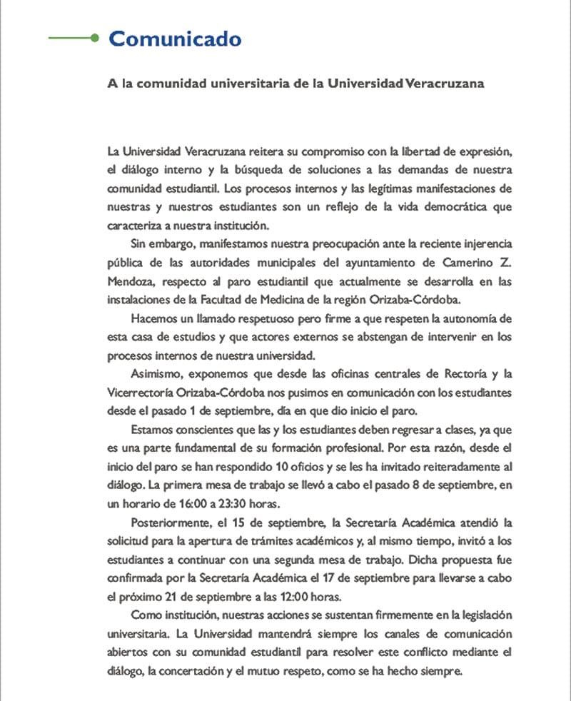 ¡FUERA MANOS DE LA UV! - EN EL PARO ESTUDIANTIL DE MEDICINA