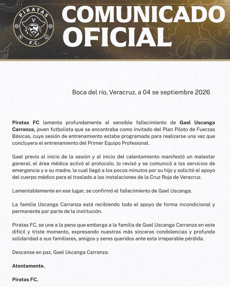¡SE DARÁ MINUTO DE SILENCIO EN LA MEMORIA DE GAEL!