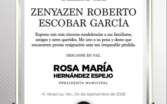 ¡MANDAN CONDOLENCIAS! - ALCALDESAS DE VERACRUZ Y BOCA