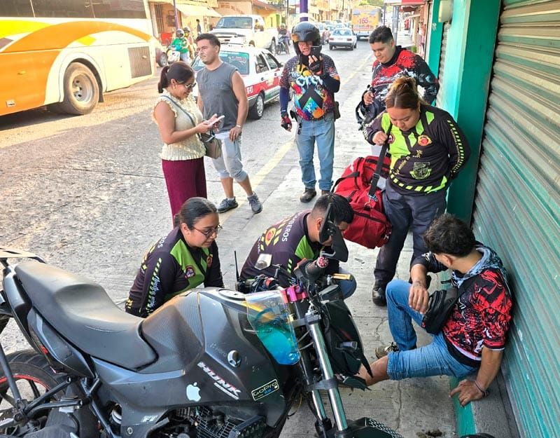 ¡MOTOCICLISTA HERIDO POR ENCONTRONAZO!