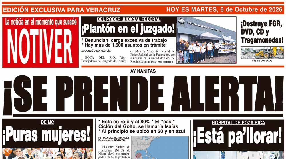 LA PORTADA - MARTES 6 DE OCTUBRE 2026