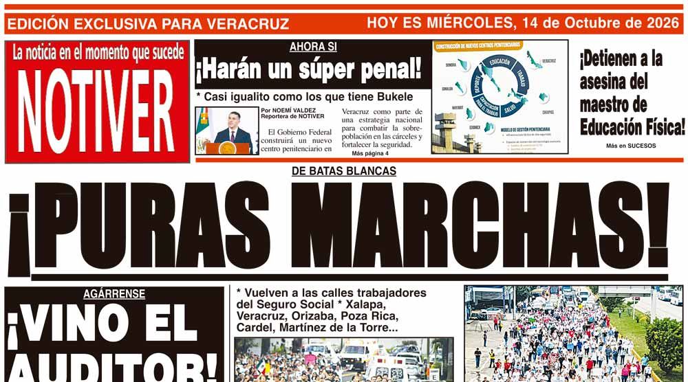 LA PORTADA - MIÉRCOLES 14 DE OCTUBRE 2026