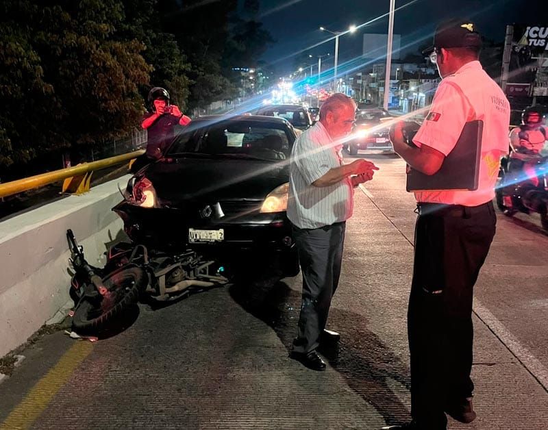 ¡BIKER SE SALVA DE MILAGRO ARRASTRADO POR UN FRANCÉS!