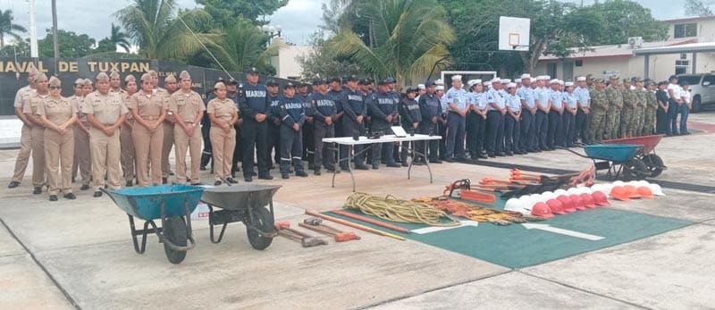 ¡MARINA ACTIVÓ EN TUXPAN FASE DE PREVENCIÓN POR LA DEPRESIÓN TROPICAL NÚMERO 9!
