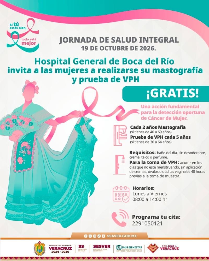 ¡MASTOGRAFÍAS Y PRUEBAS DE VPH!