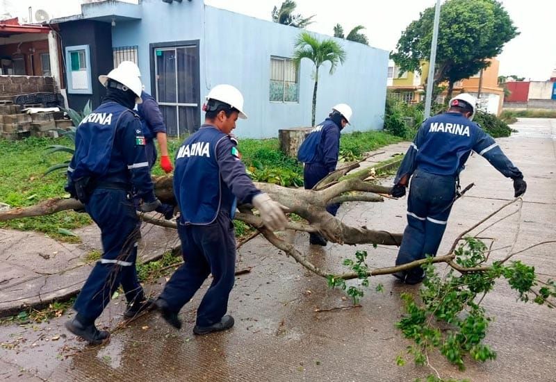 ¡ACTIVA MARINA PLAN DE AUXILIO POR INUNDACIONES POR EL FRENTE FRÍO 2!
