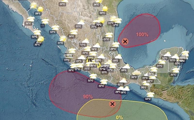 ¡ALERTAN POR FORMACIÓN CICLONES ‘SIMÓN’ E ‘ISAÍAS’! - AY NANITAS