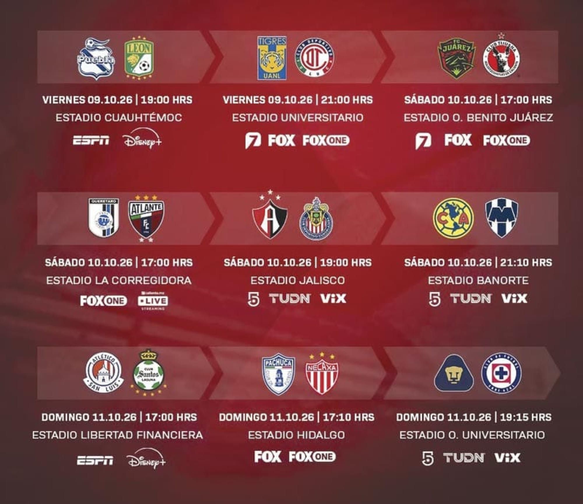 ¡SE REANUDA EL APERTURA 2026 DE LA LIGA MX!