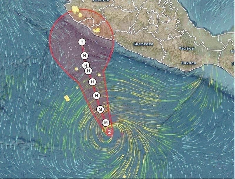 ¡AUMENTA 'VANCE' A HURACÁN CATEGORÍA 2!