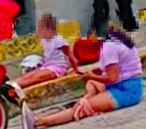 ¡Mamá y su menor hija atropelladas por cafre!