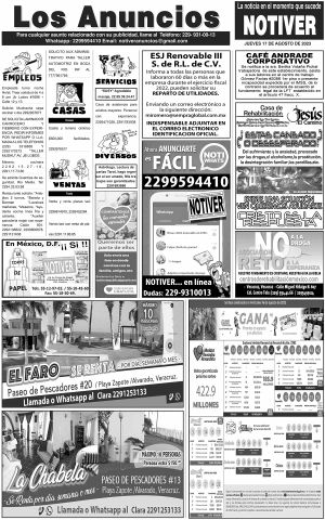 ...LOS ANUNCIOS, AVISOS Y DEMÁS! - JUEVES, 17 DE AGOSTO 2023