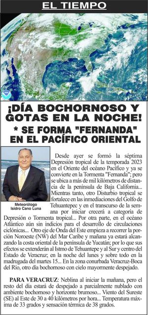 ¡DÍA BOCHORNOSO Y GOTAS EN LA NOCHE!