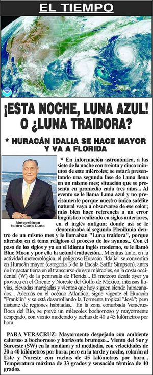 ¡ESTA NOCHE, LUNA AZUL! O ¿LUNA TRAIDORA?