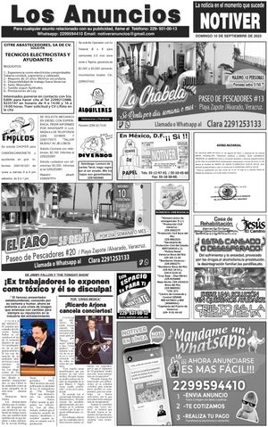...LOS ANUNCIOS, AVISOS Y DEMÁS! - DOMINGO, 10 DE SEPTIEMBRE 2023