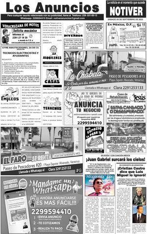 ...LOS ANUNCIOS, AVISOS Y DEMÁS! - SÁBADO, 9 DE SEPTIEMBRE 2023