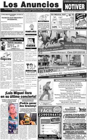 ...LOS ANUNCIOS, AVISOS Y DEMÁS! - VIERNES, 8 DE SEPTIEMBRE 2023