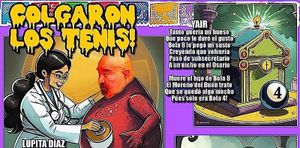 NOTI-MEME -COLGARON LOS TENIS