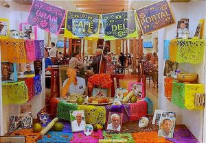 ¡ALTAR DE MUERTOS EN EL GRAN CAFÉ DEL PORTAL!