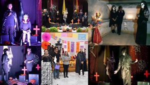 LA GALERÍA DE ALTARES A FIELES DIFUNTOS...