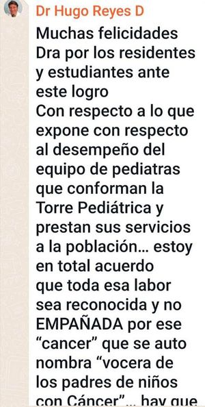 ¡DIRECTOR DEL HAEV LLAMA ”CÁNCER” AL MOVIMIENTO DE PAPÁS Y MAMÁS DE NIÑOS DE LA TORRE PEDIÁTRICA!