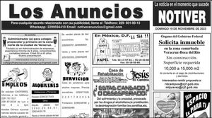 ...LOS ANUNCIOS, AVISOS Y DEMÁS! - DOMINGO, 19 DE NOVIEMBRE 2023
