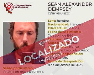 ¡DESAPARECE PROFESOR IRLANDÉS! -LO ENCUENTRAN SANO Y SALVO