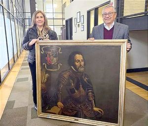 DESCENDIENTE DE HERNÁN CORTÉS - DONA A MÉXICO UN RETRATO DEL CONQUISTADOR ESPAÑOL!