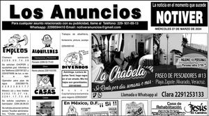 ...LOS ANUNCIOS, AVISOS Y DEMÁS! - MIÉRCOLES, 27 DE MARZO 2024