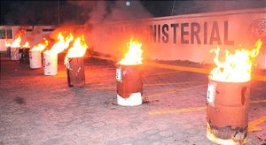 ¡FGR INCINERA 243 KILOS DE NARCÓTICOS! - *SE DESTRUYERON 188 OBJETOS