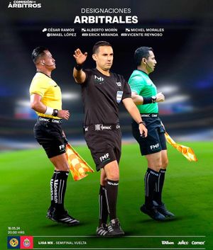 ¡POLÉMICA DESIGNACIÓN! - *César Ramos será el árbitro central esta noche en el Azteca, América que recibe a Chivas