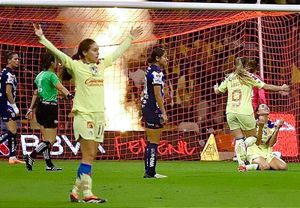 ¡AMÉRICA FEMENIL SACA MÍNIMA VENTAJA ANTE RAYADAS EN LA FINAL!